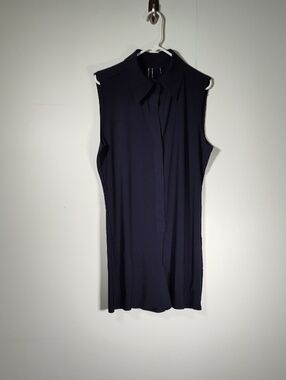 Kamalikulture‎ x Norma Kamali navy blue sleeveless romper jumpshorts XL